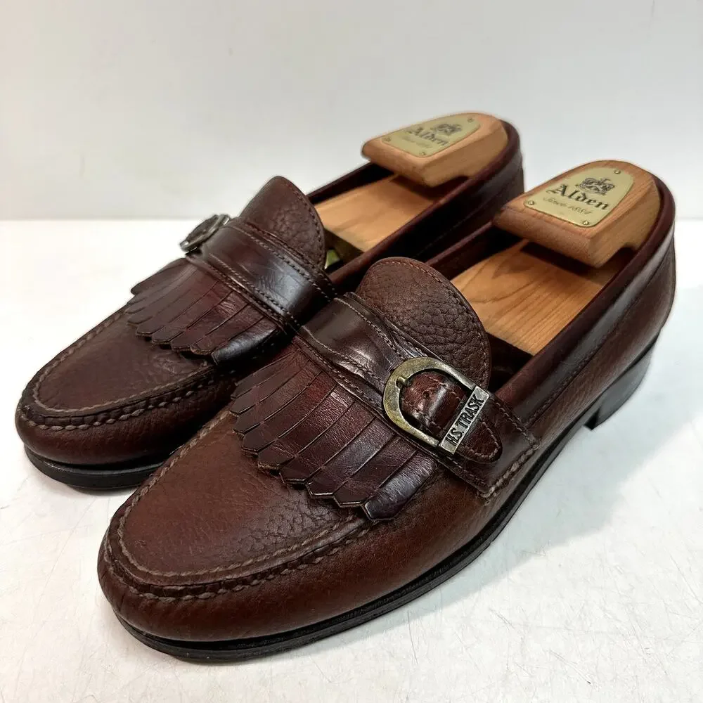 NEW HEELS Rancourt & Co. x H. S. Trask Buckle Loafer Brown Made in USA 9 D